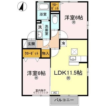 間取図 セジュール三条　A棟