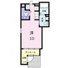 メゾン　ド　フルールⅡ 1Rの間取り