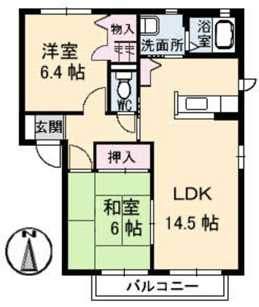 間取図 グリーンコートC棟