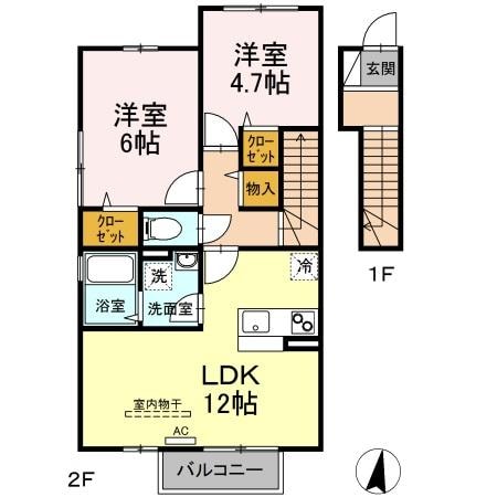 間取り図 グラン3104　B棟