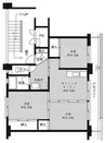 ビレッジハウス大内1号棟 3DKの間取り