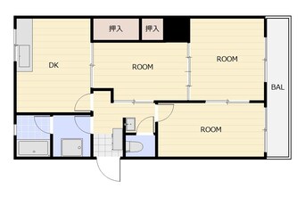 間取図 ラ・トゥール屋島百石