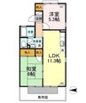 ドミール　タキグチ 2LDKの間取り