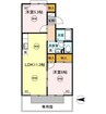 ドミール　タキグチ 2LDKの間取り