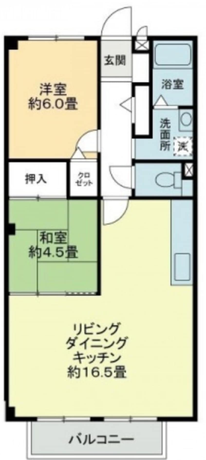 間取図 フォブール田村