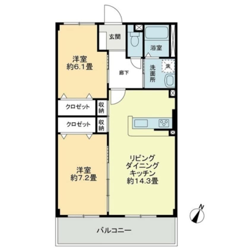 間取図 フォブールロジュマンⅠ
