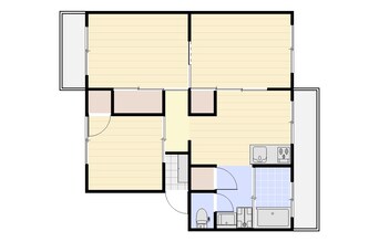 間取図 ラ・トゥール高松町　F1
