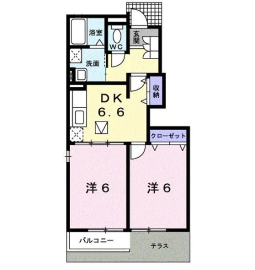 間取図 カルム・シェソワ