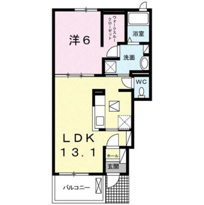 間取図 ボヌール　メゾン　Ｂ