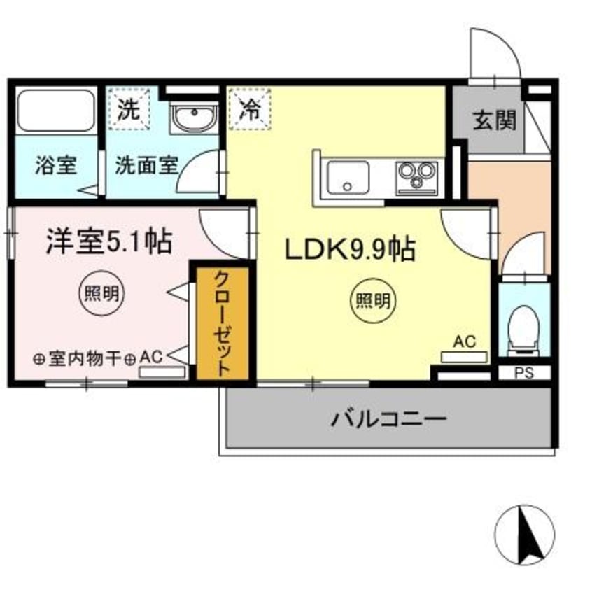 間取図 ユニヴェール　E棟