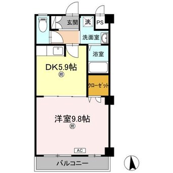 間取図 グランツ屋島Ⅲ