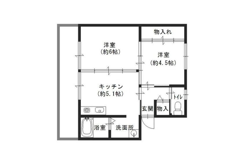 間取図 ヴィラナリー長尾　Ⅱ棟