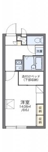 レオパレスＫ　ＣＯＵＲＴ 1Kの間取り