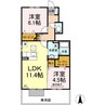 グランシャリオ 2LDKの間取り