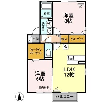 間取図 リジェール東山崎 A・B