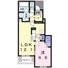 フェリーチェ六条Ａ 1LDKの間取り