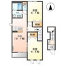 ラフィネ 2DKの間取り