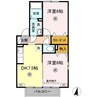 ベルタ松縄 1LDKの間取り