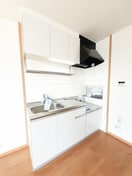 キッチンでお料理をお楽しみください メゾンジャルダン黒嶋Ａ