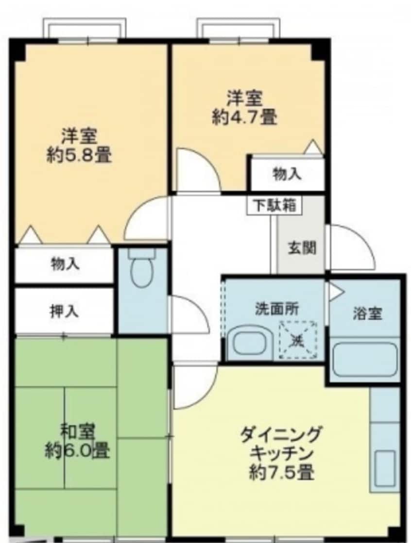 間取図 フォブール竹峰Ｂ