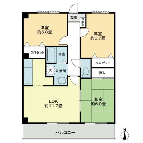 間取り図 ハイム・シュテット２１