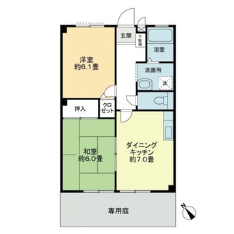 間取図 フォブール川津Ｄ
