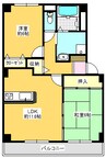 ボナール木太 2LDKの間取り