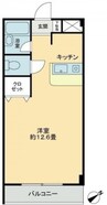 ビブラン宇多津 1Rの間取り