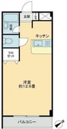 ビブラン宇多津 1Rの間取り
