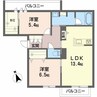 ロングコリーヌ宮脇 2LDKの間取り