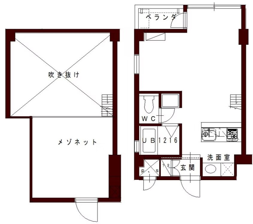 間取図 コリドールシュッド