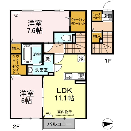 間取り図 プランドール　太田　A棟