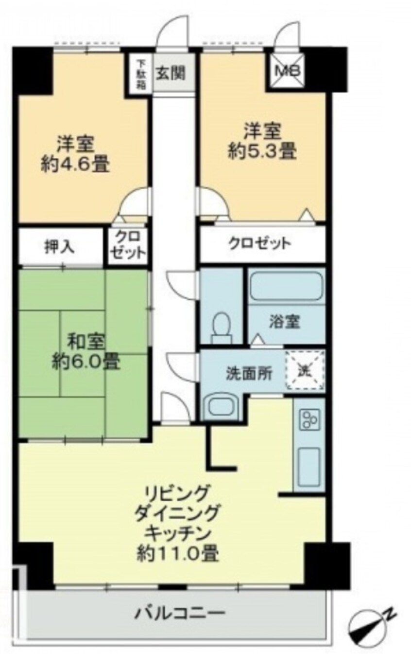 間取図 エスポワール辻