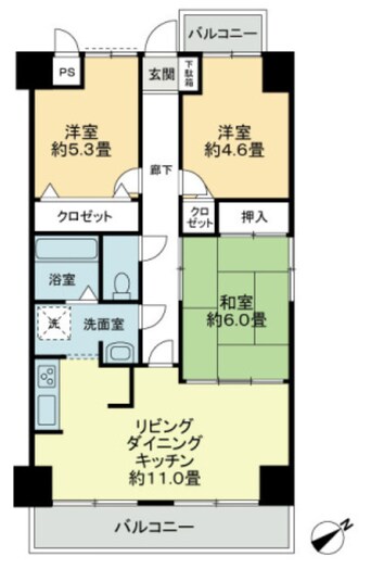 間取図 エスポワール辻