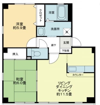 間取図 フォブールときわ