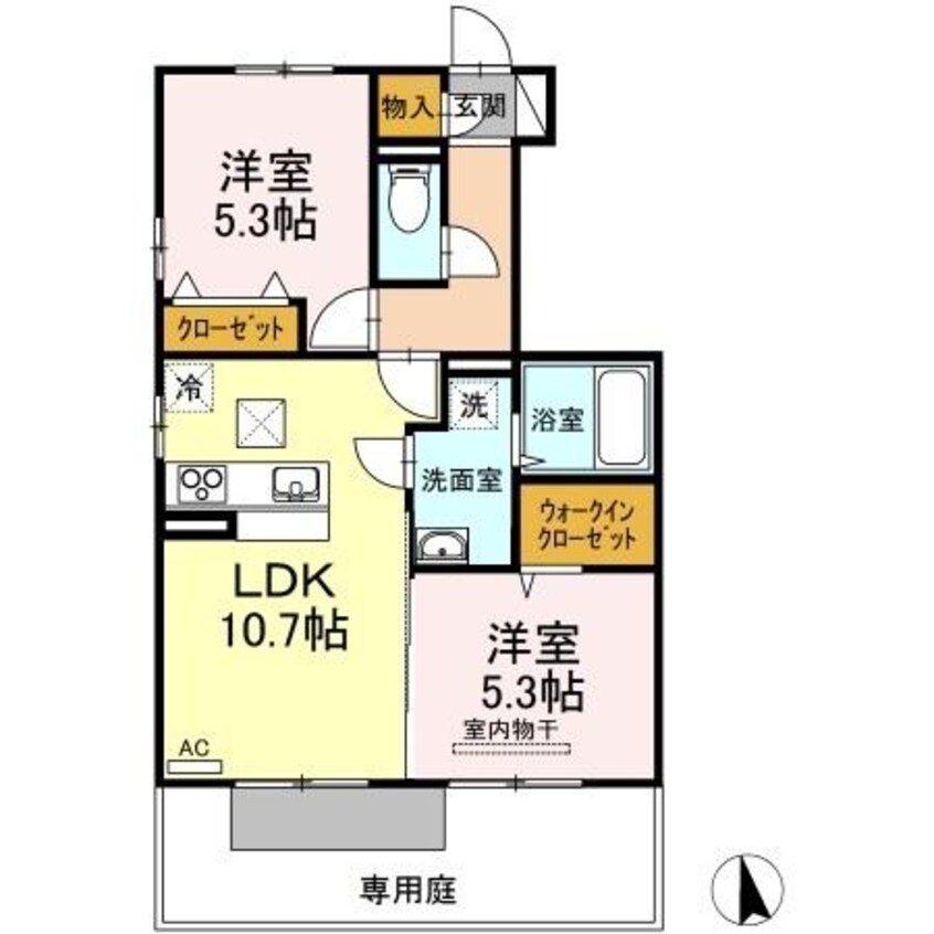 間取図 ルミエール　D棟
