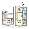 リアン栗林 3LDKの間取り