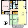 ファミール河野　A棟 2LDKの間取り
