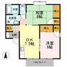 シーサイドハイツ松井　Ｂ棟 2DKの間取り
