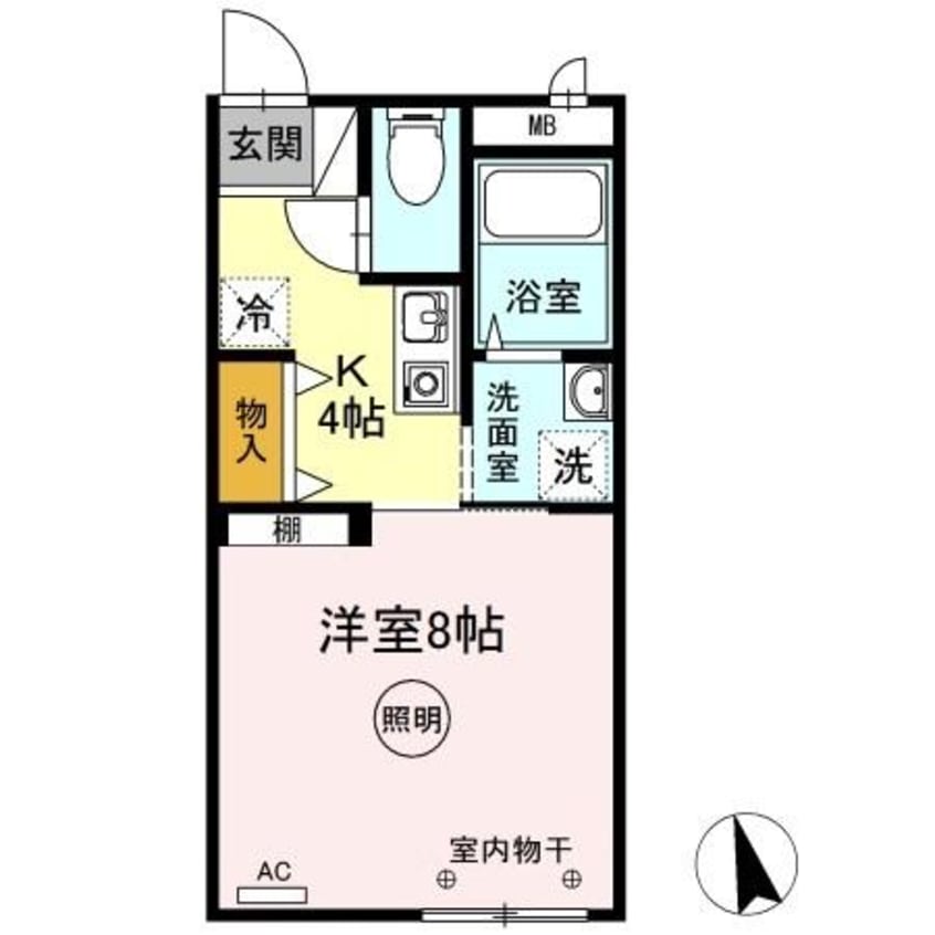 間取図 プリシェール高松　Ｂ