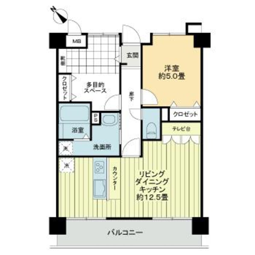 間取図 ダイアパレスアクティブスクエア高松西