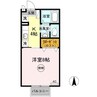 セジュールＭ 1Kの間取り