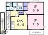 セナングＡ 2DKの間取り