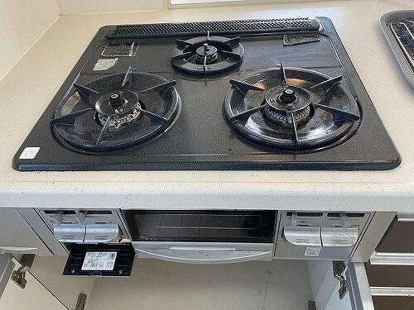 ガスコンロ（退去時撮影2025/9） アルファライフ松島公園