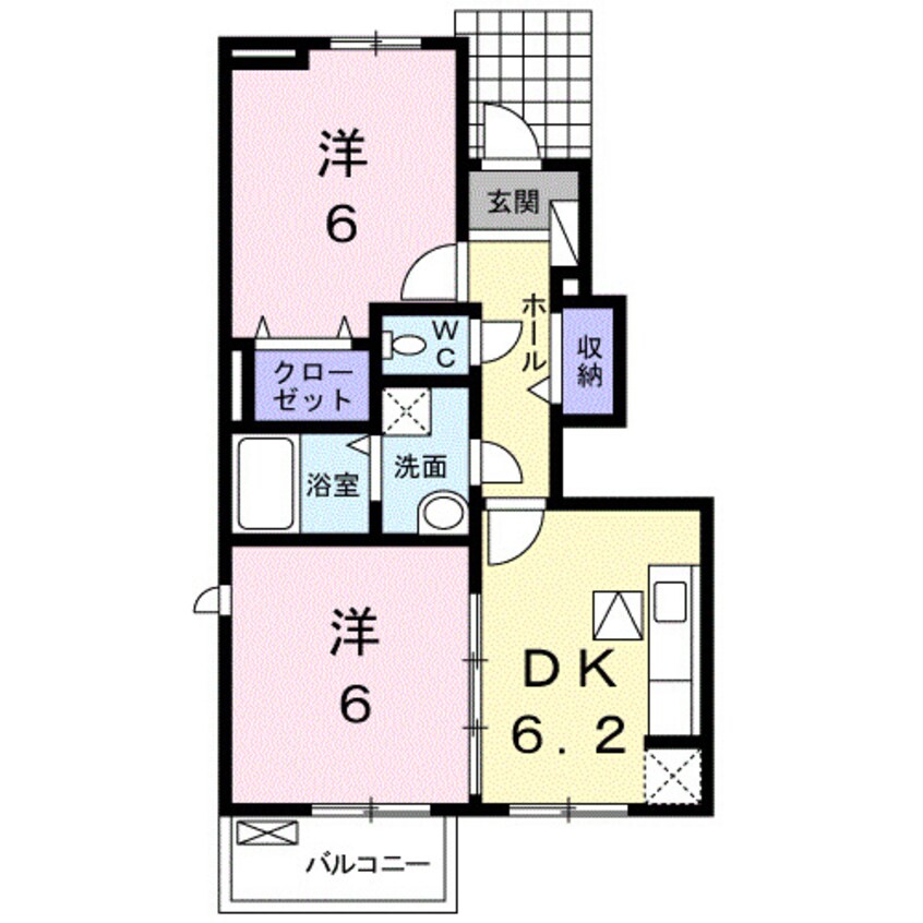 間取図 チェリ　ブラッサムⅣ