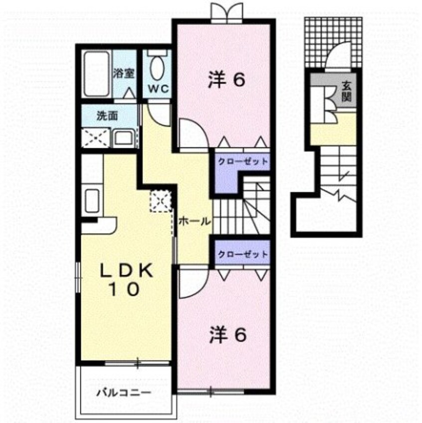 間取図 カルム・シェソワ
