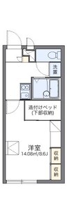 レオパレス大町 1Kの間取り