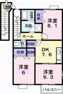 裕ハイツ　Ⅱの間取図