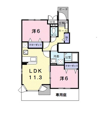 間取図 ヴァルトブリーゼ　Ｂ