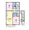 カーサ　ラッフィナートⅠ 2LDKの間取り